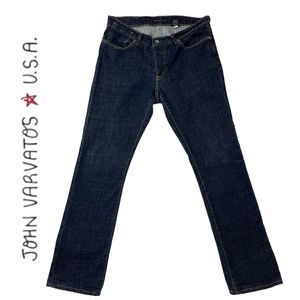 John Varvatos USA | Men 33x29 | Bowery‎ Dark Wash Button Fly Straight Leg Jeans